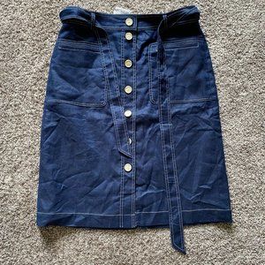 J Crew Re-imagined linen Skirt